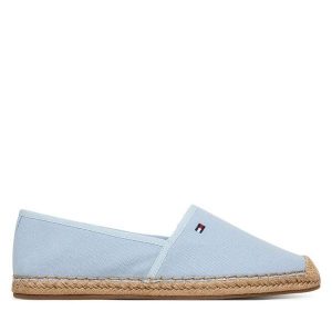 Espadryle Tommy Hilfiger. Niebieskie espadryle TOMMY HILFIGER, bez wzorów, bez obcasa. Za 249,99 zł.