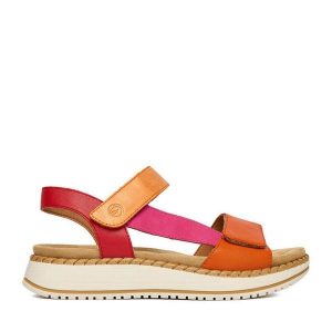 Sandały Remonte. Sandały Remonte, bez wzorów, bez obcasa, na płaskiej podeszwie, bez zapięcia. Za 359,99 zł.