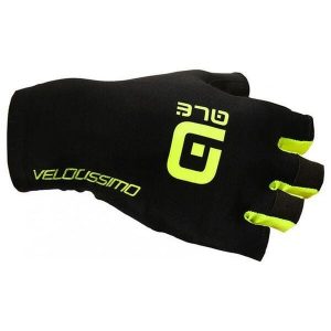 Rękawiczki rowerowe Alé Cycling Velocissimo Crono. Czarne rękawiczki Ale Cycling, bez wzorów. W wyprzedaży za 167,99 zł.