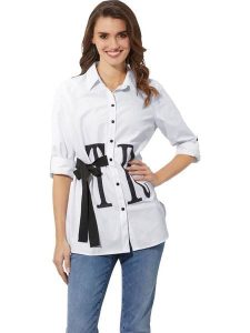 WITT WEIDEN Bluzka w kolorze białym rozmiar: 52. Białe bluzki WITT WEIDEN, bez wzorów, bez kołnierzyka, bez ramiączek. Za 43,99 zł.