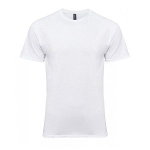 Bawełniana Lekka Koszulka Unisex Dla Dorosłych. Białe bluzki GILDAN, xl, bez wzorów, z bawełny, sportowe, bez kołnierzyka, bez ramiączek. Za 34,99 zł.