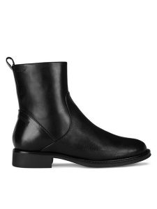 Lasocki Botki ARC-DERBY-12 Czarny. Czarne botki Lasocki, bez wzorów, ze skóry, bez obcasa, na płaskiej podeszwie, bez zapięcia. Za 259,99 zł.