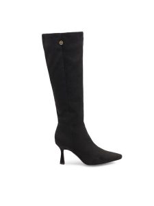 Nine West Kozaki MAIDA ZL23003-2CC Czarny. Czarne kozaki Nine West, bez wzorów, z materiału, bez obcasa, na szpilce, bez zapięcia. Za 329,99 zł.