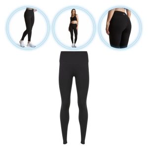 Legginsy damskie Trexo Trexi Leggings. Czarne legginsy TREXO, bez wzorów. Za 69,99 zł.