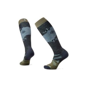 Skarpety narciarskie damskie Ski Full Cushion Snowpocalypse Pattern Otc. Szare skarpetki Smartwool, bez wzorów, z syntetyku. Za 149,99 zł.