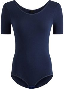 Body z półrękawem, z bawełny. Białe body i gorsety bonprix, bez wzorów, z bawełny. Za 67,99 zł.