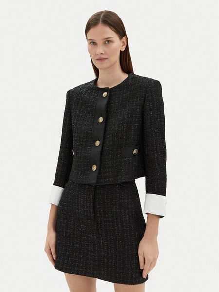 Motivi Marynarka Q607Q000741N Czarny Regular Fit. Czarne marynarki i żakiety Motivi, bez wzorów, z syntetyku. Za 399,99 zł.