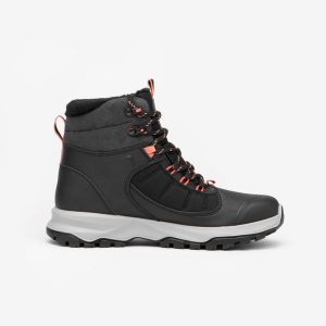 Buty turystyczne damskie Quechua MH500 Mid wodoodporne. Czarne buty trekkingowe QUECHUA, bez zapięcia. Za 349,99 zł.