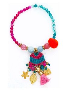 Overbeck and Friends Bransoletka "Jacky" w kolorze różowo-turkusowym rozmiar: onesize. Różowe bransoletki Overbeck and Friends, metalowe. Za 61,75 zł.