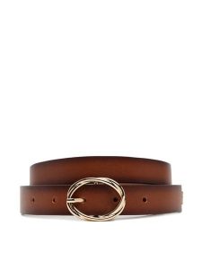 Tommy Hilfiger Pasek Damski Th Chic 2.5 Burnished AW0AW17252 Brązowy. Brązowe paski TOMMY HILFIGER, bez wzorów, ze skóry. Za 139,99 zł.