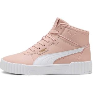 Adidasy Puma Carina 3.0 Mid, Kobiety. Czerwone buty sportowe Puma, bez wzorów, z syntetyku, bez zapięcia. Za 390,00 zł.