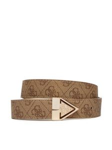 Guess Pasek Damski BW9142 P4330 Beżowy. Brązowe paski Guess, z aplikacjami, ze skóry. Za 209,99 zł.