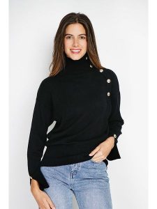 William de Faye Golf w kolorze czarnym rozmiar: 38. Czarne golfy William de Faye, bez wzorów, z kaszmiru. Za 155,45 zł.