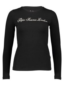 Pepe Jeans Koszulka w kolorze czarnym rozmiar: XS. Czarne bluzki Pepe Jeans, xs, bez wzorów, z jeansu, bez kołnierzyka, bez ramiączek. Za 83,22 zł.