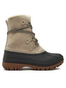 Kimberfeel Śniegowce Rebecca Beżowy. Brązowe buty zimowe Kimberfeel, ze skóry, bez obcasa, bez zapięcia. Za 369,99 zł.