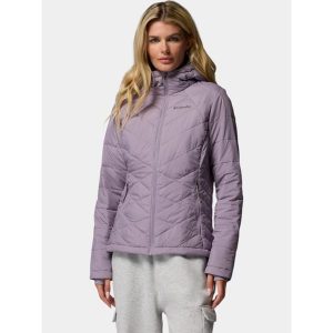 Kurtka Damska Columbia Heavenly. Fioletowe kurtki Columbia, bez wzorów, bez kaptura. W wyprzedaży za 577,10 zł.