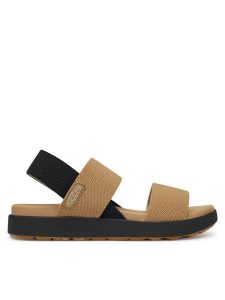Keen Sandały Elle Backstrap W 1030141 Beżowy. Brązowe buty trekkingowe Keen, z materiału, bez zapięcia. Za 239,99 zł.