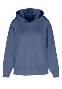 Luźna bluza B-MIDA. Niebieskie bluzy Volcano, s, bez wzorów, z materiału, bez kaptura. Za 169,99 zł.