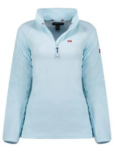 Geographical Norway Bluza polarowa "Tug" w kolorze błękitnym rozmiar: XL. Niebieskie bluzy Geographical Norway, xl, bez wzorów, z materiału, bez kaptura. Za 65,85 zł.