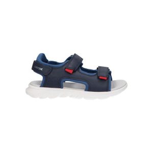 Sandały juniorskie Geox Airadyum. Niebieskie buty trekkingowe Geox, z syntetyku, bez zapięcia. Za 219,99 zł.