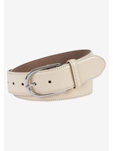 More & More Skórzany pasek w kolorze kremowym rozmiar: 85. Brązowe paski More & More, bez wzorów, z materiału. Za 82,83 zł.