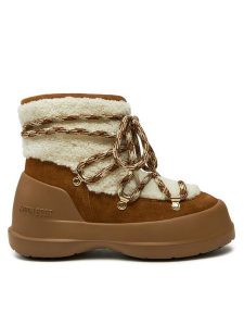Moon Boot Śniegowce Luna Boot Shearling 80D2480020 Brązowy. Brązowe buty zimowe Moon Boot, ze skóry, bez obcasa, bez zapięcia. Za 939,99 zł.