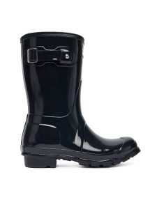 Hunter Kalosze Org Short Gloss WFS1000RGL Granatowy. Niebieskie kalosze Hunter, bez wzorów, z kauczuku. Za 219,99 zł.