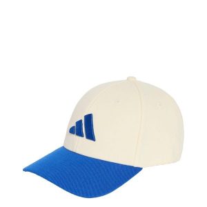 CZAPKA Z DASZKIEM BASEBALL FLEXFIT. Białe czapki ADIDAS, bez wzorów, z elastanu, klasyczne. Za 109,00 zł.