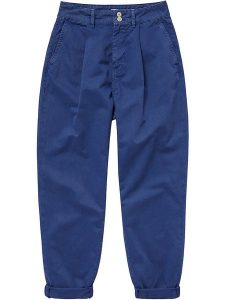 Pepe Jeans Spodnie "Mamba" w kolorze granatowym rozmiar: W25/L30. Niebieskie spodnie z wysokim stanem Pepe Jeans, bez wzorów, z bawełny, z podwyższonym stanem. Za 96,60 zł.