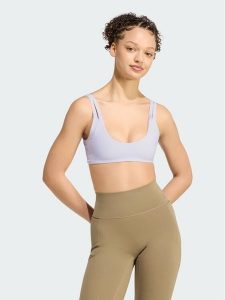 Adidas Biustonosz sportowy Optime Workout Reversible Twist Light Support Bra KS6053 Fioletowy jasny. Fioletowe biustonosze sportowe ADIDAS, bez wzorów, z syntetyku. Za 219,99 zł.