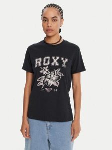 Roxy T-Shirt Oceanregular Poster ERJZT06017 Granatowy Regular Fit. Niebieskie t-shirty Roxy, m, bez wzorów, z bawełny, bez kołnierzyka, bez ramiączek. Za 79,99 zł.