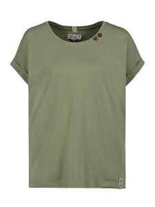 Sublevel Koszulka w kolorze khaki rozmiar: M. Brązowe bluzki Sublevel, m, bez wzorów, z bawełny, bez kołnierzyka, bez ramiączek. Za 48,39 zł.
