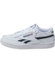 Reebok Skórzane sneakersy "Club C Revenge" w kolorze biało-czarnym rozmiar: 43. Białe trampki Reebok, bez wzorów, bez zapięcia. Za 286,95 zł.