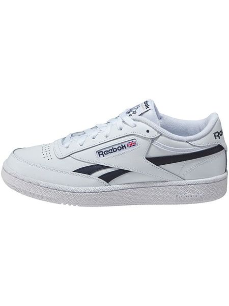 Reebok Skórzane sneakersy "Club C Revenge" w kolorze biało-czarnym rozmiar: 43. Białe trampki Reebok, bez wzorów, bez zapięcia. Za 286,95 zł.