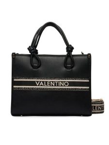 Valentino Torebka Aella VBS9ZW04 Czarny. Czarne torebki klasyczne Valentino, bez wzorów, ze skóry, bez dodatków. Za 609,99 zł.