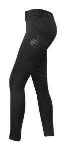 Legginsy jeździeckie damskie START SwaleFullGrip elastyczne. Czarne legginsy START, bez wzorów, z poliesteru. Za 202,99 zł.