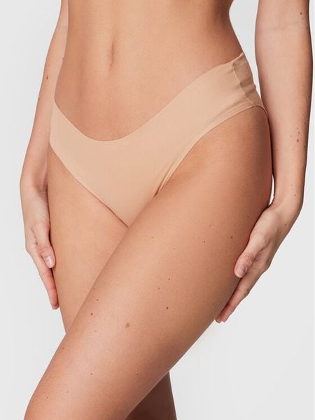 Hanro Figi klasyczne z wysokim stanem 1227 Beżowy. Brązowe figi Hanro, bez wzorów, z bawełny. Za 59,99 zł.