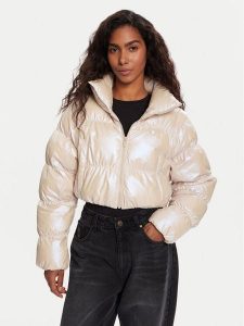 Adidas Kurtka zimowa Essentials Glossy 2-In-1 JX2985 Beżowy Loose Fit. Brązowe kurtki ADIDAS, na zimę, xs, bez wzorów, z syntetyku, bez kaptura. Za 589,99 zł.