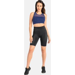 Legginsy krótkie na rower damskie Teyli Kolli. Czarne legginsy Teyli, bez wzorów, z elastanu, krótkie. Za 119,99 zł.