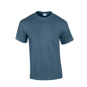 Ultra Bawełniana Koszulka Unisex Dla Dorosłych. Niebieskie bluzki GILDAN, xl, bez wzorów, z bawełny, sportowe, bez kołnierzyka, bez ramiączek. Za 34,99 zł.