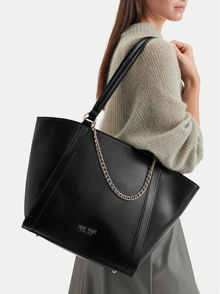 Nine West Torebka CEO-ADDISON-LH22281 Czarny. Czarne shopper bag Nine West, bez wzorów, bez dodatków. Za 229,99 zł.