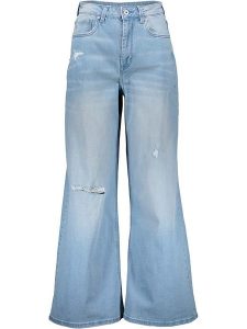 Pepe Jeans Dżinsy - Comfort fit - w kolorze błękitnym rozmiar: W27/L32. Niebieskie jeansy Pepe Jeans, z aplikacjami, z jeansu, z podwyższonym stanem. Za 175,67 zł.