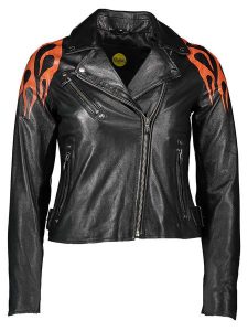 Buffalo Skórzana kurtka w kolorze czarnym rozmiar: 44. Czarne kurtki Buffalo, bez wzorów, z materiału, bez kaptura. Za 323,65 zł.