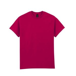Ultra Bawełniana Koszulka Unisex Dla Dorosłych. Czerwone bluzki GILDAN, xl, bez wzorów, z bawełny, sportowe, bez kołnierzyka, bez ramiączek. Za 61,99 zł.