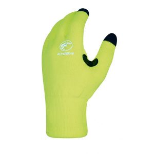 Rękawiczki sportowe unisex Chiba Watershield. Żółte rękawiczki CHIBA, na zimę, bez wzorów. Za 139,00 zł.