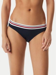 Tommy Hilfiger Dół od bikini UW0UW06355 Granatowy. Niebieskie bikini TOMMY HILFIGER, bez wzorów, z syntetyku. Za 189,99 zł.