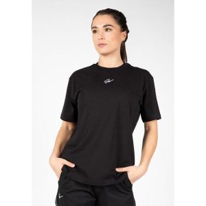 Bixby Duże rozmiary Koszulka - Czarny. Czarne bluzki GORILLA WEAR, s, bez wzorów, sportowe, bez kołnierzyka, bez ramiączek. Za 139,00 zł.
