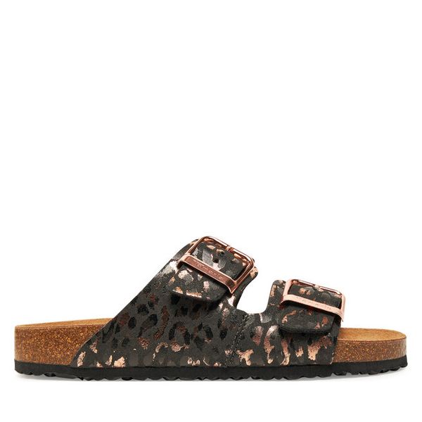 Klapki Tamaris. Czarne klapki Tamaris, bez wzorów, bez obcasa. Za 129,99 zł.