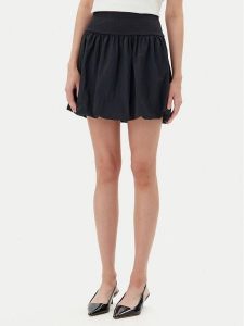 ONLY Spódnica mini Lia 15350112 Czarny Regular Fit. Czarne spódnice ONLY, s, bez wzorów, z bawełny, mini. Za 69,99 zł.