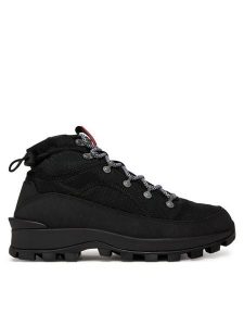 Hunter Trapery Womens Travel Explorer Boot WFS2336REN Czarny. Czarne buty zimowe Hunter, z materiału, bez obcasa, bez zapięcia. Za 639,99 zł.